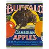 Image 2 : 1950's Buffalo Apples Paper Label 10.5" x 9"