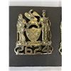 Image 2 : Lot of 4 US Cap Badges Fire/Postal/Police?