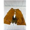 Image 1 : Kids Leather cowboy Boots and Leather Chaps Little Rookie
