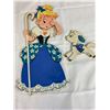 Image 2 : 1950's Dolly Toy Company Wall Art 5 Pieces Bo Peep/Cats