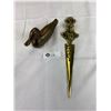 Image 1 : Brass Duck and Knighted letter opener
