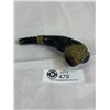 Image 1 : Very Interesting Smoking Pipe with inlaid lapiz stone ?