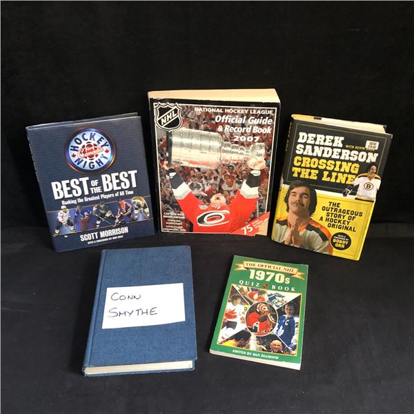 ASSORTED HOCKEY BOOKS LOT