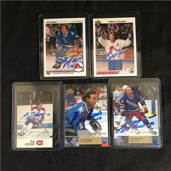 AUTOGRAPHED HOCKEY CARD LOT