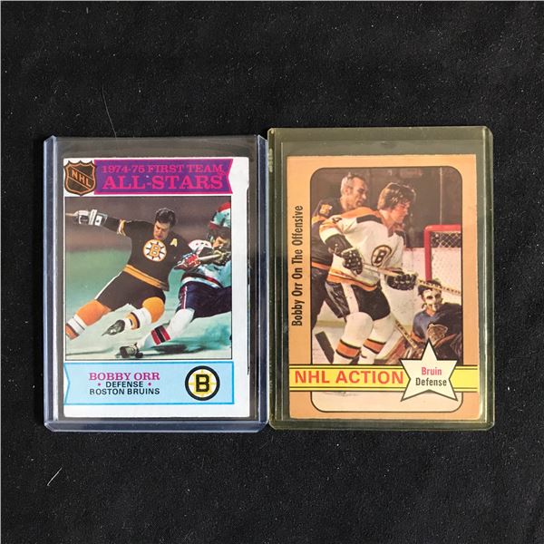 VINTAGE BOBBY ORR HOCKEY CARD LOT