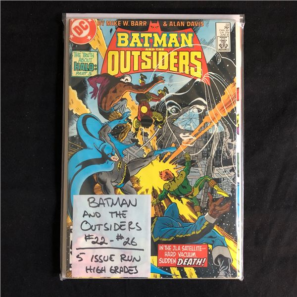 BATMAN and the OUTSIDERS #22-26 (DC COMICS)