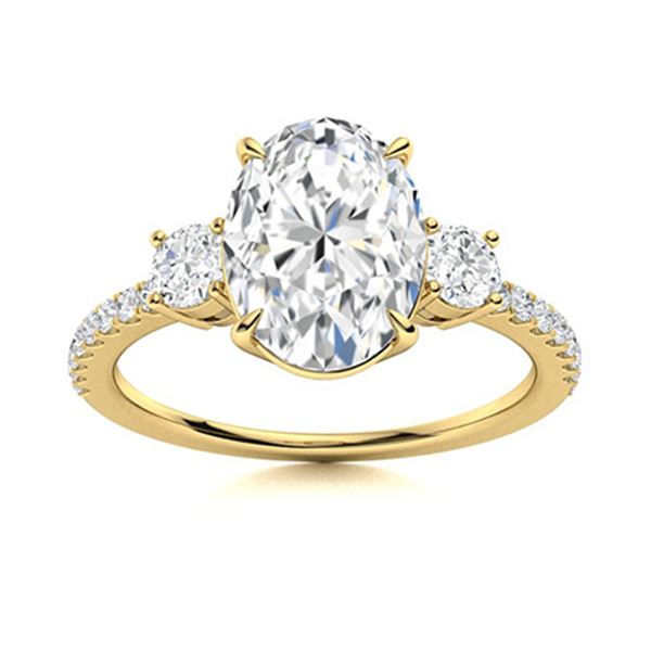 Natural 1.13 CTW Diamond Solitaire Ring 18K Yellow Gold