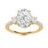 Image 1 : Natural 1.13 CTW Diamond Solitaire Ring 18K Yellow Gold