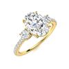 Image 2 : Natural 1.13 CTW Diamond Solitaire Ring 18K Yellow Gold