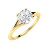 Image 2 : Natural 1.01 CTW Diamond Solitaire Ring 14K Yellow Gold