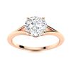 Image 1 : Natural 1.02 CTW Diamond Solitaire Ring 18K Rose Gold