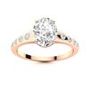 Image 1 : Natural 2.93 CTW Diamond Solitaire Ring 18K Rose Gold