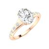 Image 2 : Natural 2.93 CTW Diamond Solitaire Ring 18K Rose Gold