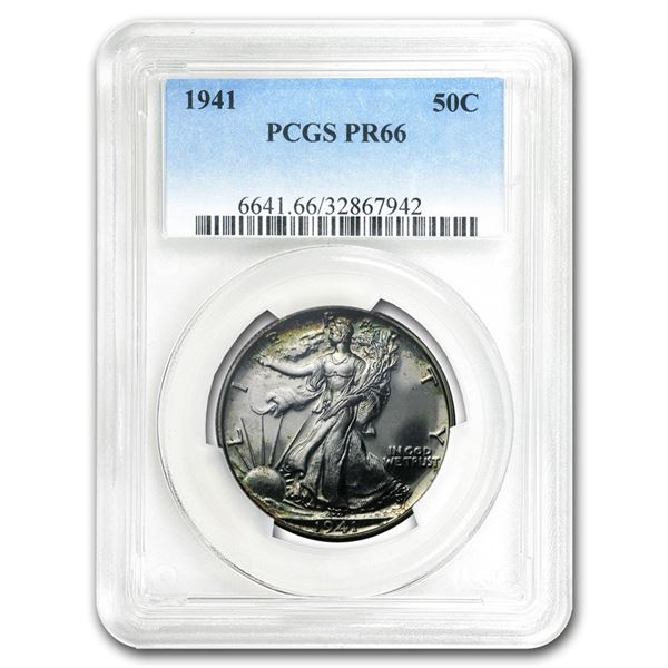 1941 Walking Liberty Half Dollar Proof-66 PCGS