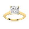 Image 1 : Natural 1.52 CTW Diamond Solitaire Ring 18K Yellow Gold