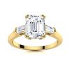 Image 1 : Natural 2.99 CTW Diamond Solitaire Ring 18K Yellow Gold