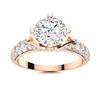 Image 1 : Natural 1.83 CTW Diamond Solitaire Ring 14K Rose Gold