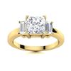 Image 1 : Natural 1.15 CTW Diamond Solitaire Ring 14K Yellow Gold