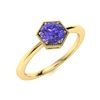 Image 2 : Natural 0.71 CTW Tanzanite Solitaire Ring 14K Yellow Gold