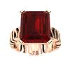 Image 1 : Natural 3.09 CTW Garnet Solitaire Ring 14K Rose Gold