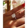 Image 3 : Natural 2.12 CTW Cushion Cut Solitaire Diamond Engagement Ring 18KT White Gold
