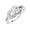 Image 2 : Natural 0.90 CTW Diamond Solitaire Ring 18K White Gold