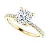 Image 3 : Natural 1.92 CTW Round Cut Hidden Halo Diamond Engagement Ring 18KT Yellow Gold