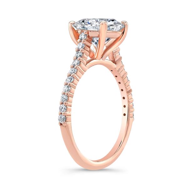 Natural 1.8 CTW Canary Radiant Cut Diamond Engagement Ring 14KT Rose Gold