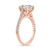Image 1 : Natural 1.8 CTW Canary Radiant Cut Diamond Engagement Ring 14KT Rose Gold