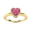 Image 1 : Natural 0.65 CTW Tourmaline Solitaire Ring 14K Yellow Gold