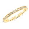 Image 1 : Natural 0.22 CTW Pave Diamond Ring 18KT Yellow Gold