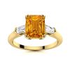 Image 1 : Natural 2.78 CTW Citrine & Diamond Engagement Ring 14K Yellow Gold