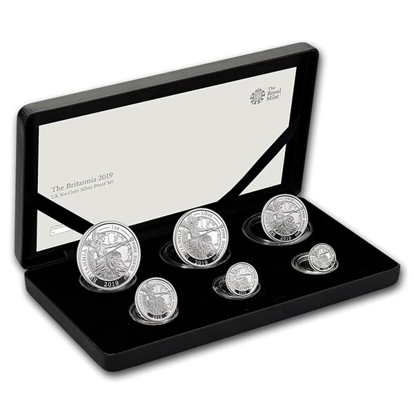 2019 Great Britain 6-Coin Silver Britannia Proof Set