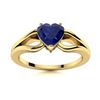 Image 1 : Natural 1.27 CTW Sapphire Solitaire Ring 18K Yellow Gold