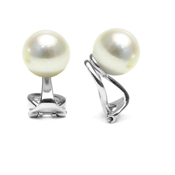 White South Sea Pearl Clip-On Earrings