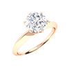 Image 2 : Natural 0.81 CTW Diamond Solitaire Ring 14K Rose Gold