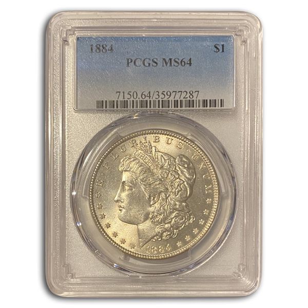 1884 Morgan Dollar MS-64 PCGS