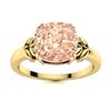 Image 1 : Natural 4.03 CTW Morganite Solitaire Ring 14K Yellow Gold
