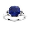 Image 1 : Natural 2.97 CTW Sapphire Solitaire Ring 18K White Gold