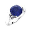 Image 2 : Natural 2.97 CTW Sapphire Solitaire Ring 18K White Gold