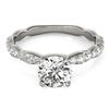Image 1 : Natural 0.93 ctw Diamond Solitaire Ring 14k White Gold
