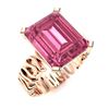 Image 2 : Natural 2.56 CTW Tourmaline Solitaire Ring 14K Rose Gold
