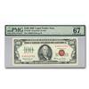 Image 1 : 1966 $100 U.S. Note Red Seal Superb Gem Unc-67 PMG