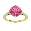 Image 1 : Natural 1.58 CTW Tourmaline & Diamond Engagement Ring 18K Yellow Gold