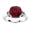 Image 1 : Natural 2.22 CTW Ruby Solitaire Ring 18K White Gold
