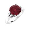 Image 2 : Natural 2.22 CTW Ruby Solitaire Ring 18K White Gold