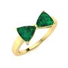 Image 2 : Natural 1.92 CTW Emerald Solitaire Ring 18K Yellow Gold