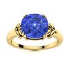 Image 1 : Natural 1.51 CTW Ceylon Sapphire Solitaire Ring 14K Yellow Gold