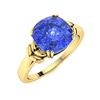 Image 2 : Natural 1.51 CTW Ceylon Sapphire Solitaire Ring 14K Yellow Gold