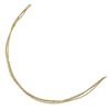 Image 2 : 14k Yellow Gold Three Strand Twisted Mesh Necklace - 17.5 in.
